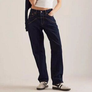 Levis 501 90s Western Jeans Dark Wash Deep Breathe NWT